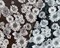 Black-White Poly Floral Printed Chiffon Woven Fabric By the Yard